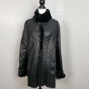 Blue Duck Reversible Shearling Leather Jacket